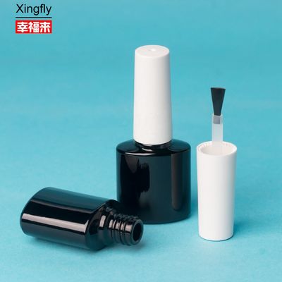 8 ml frasco de esmalte de unhas vazio com escova frasco cosmético de vidro