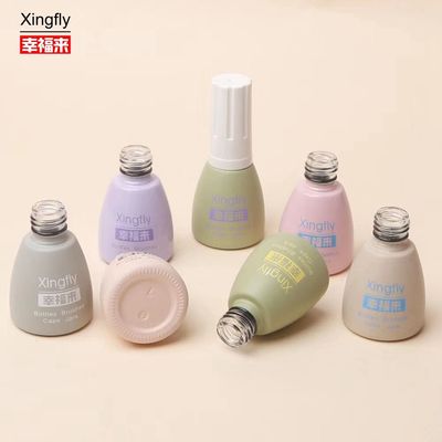12 ml de óleo de vidro de luxo branco para unhas de garrafa de óleo de garrafa