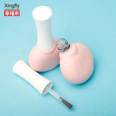 Garrafa de vidro exclusivo de gel de unhas garrafas de gel de vidro vazias personalizadas com escova e tampa