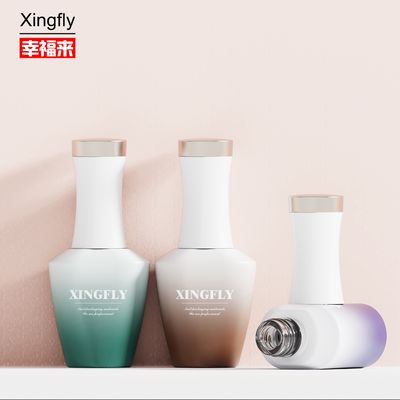 12 ml Botão de vidro de gel de esmalte de unhas Personalizavel Durável único Botões vazios de esmalte de unhas