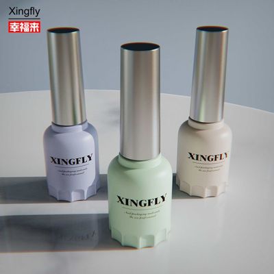 12 ml frasco de esmalte de unhas recipientes vazios de esmalte de unhas gel redondo frasco de esmalte de unhas