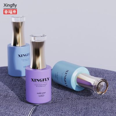Impressão personalizada de 15 ml de esmalte de óleo de gel exclusivo de óleo de vidro com escova de tampa
