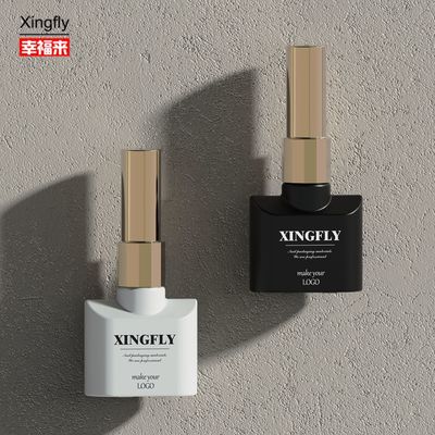 12 ml Botelha de Esmalte de Unhas Quadrada Vidro Vazio Botelha de Esmalte de Unhas