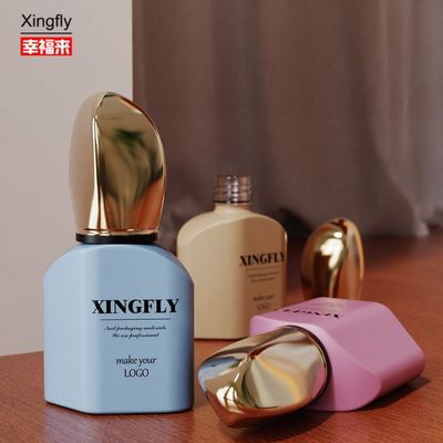 12 ml Botão de esmalte de unhas gel vazio Botão de vidro com tampa e escova para esmalte de gel UV