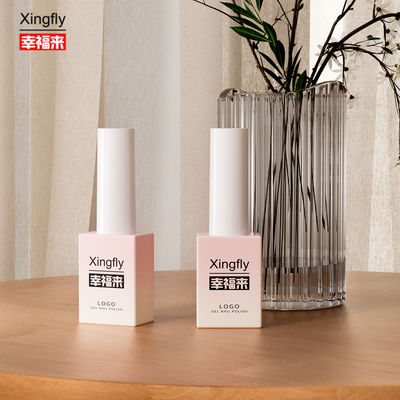 8 ml garrafas de esmalte de unhas Logotipo personalizado Quadrado Gel de unhas garrafa de esmalte de unhas vazia