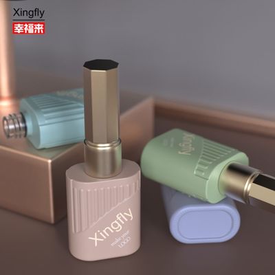 10 ml garrafa de esmalte de unhas Impressão personalizada UV Gel garrafas de esmalte de unhas com tampa de escova