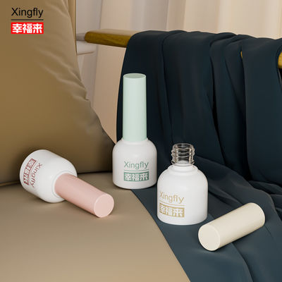 Bom preço 10 ml Botão de esmalte de unhas Gel redondo UV Polish Customize LOGO Botão de vidro on-line