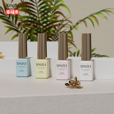 5 ml frasco de esmalte de unhas gel quadrado vazio frascos de esmalte de vidro com escova de tampa