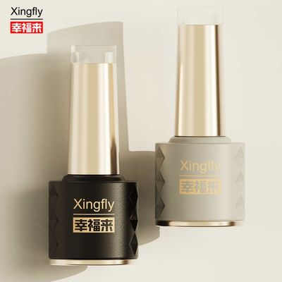 Novo Design 8ml garrafas de esmalte personalizado LOGO Gelado Vazio Garrafa de vidro para esmalte de unhas