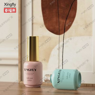 17ml Gel Polonês de unhas Logotipo personalizado Garrafas de luxo Container Embalagem Garrafa de gel Polonês