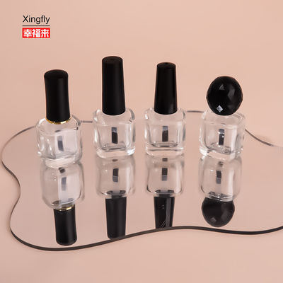 Bom preço Customizado 8 ml único gel claro e vazio frascos de gel de vidro para unhas com escova de tampa on-line