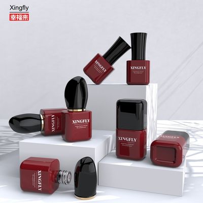 qualidade Customizado 8 ml único gel claro e vazio frascos de gel de vidro para unhas com escova de tampa fábrica