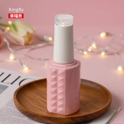 Frasco de vidro para verniz de gel UV para unhas, vazio, com logotipo personalizado, 11ml, fábrica