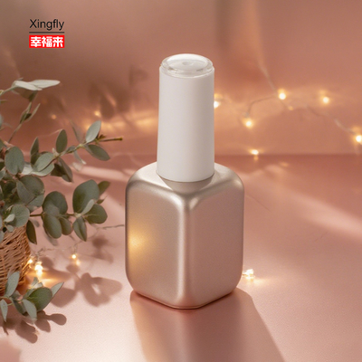 Logotipo personalizado 19ml garrafa de vidro quadrado para cosméticos embalagem gel óleo de esmalte de unhas